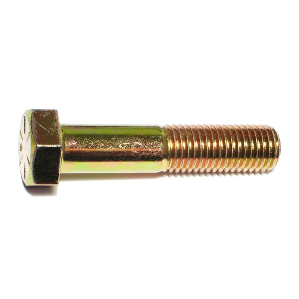 Midwest Fastener Grade 8, 3/4"-10 Hex Head Cap Screw, Zinc Yellow Steel, 3-1/2 in L, 3 PK 70465 - main